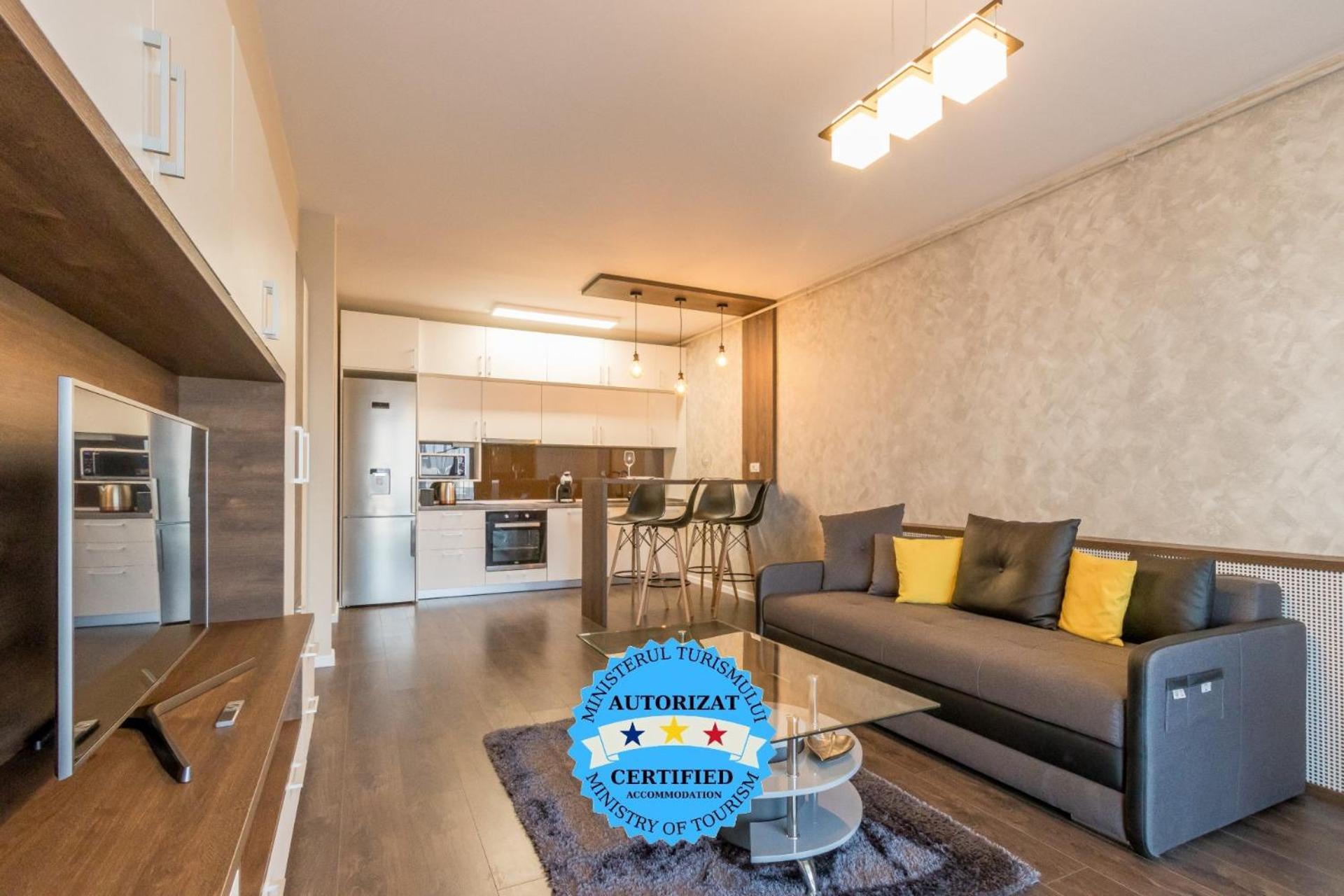 Modern Downtown Apartment Cluj-Napoca Esterno foto
